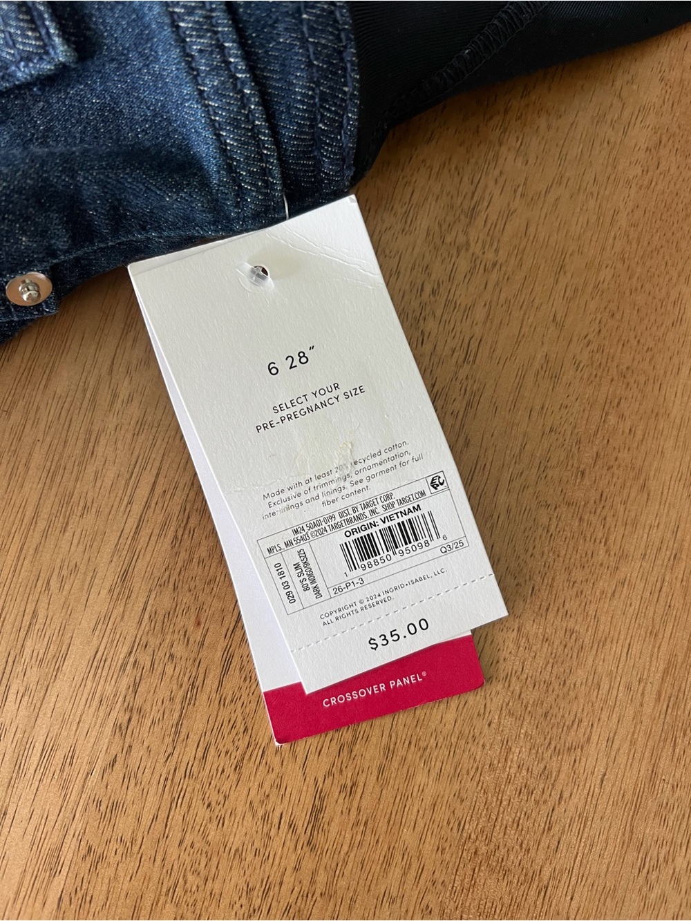 Isabel Maternity by Ingrid & Isabel Dark Blue Skinny Jeans - Picture 9 of 9